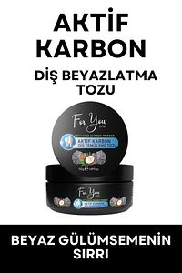 Aktif Karbon Diş Temizleme Tozu 50 Gr Extra Beyazlatıcı Diş Tozu + Nane ürün fotoğrafı