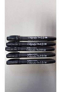 Siyah Supreme Calligraphy Kalemi Set 1.0-2.0-3.0-4.0-5.0 ürün fotoğrafı