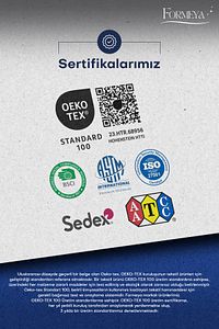 Gri %100 Pamuk Kapitone Fitted Yatak Koruyucu Çarşaf - Bebek-Tek-Çift Kişilik-Battal Yatak Alezi ürün fotoğrafı