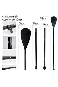 Sup Şişme Sörf Tahtası Stand Up Paddle Board 82*320*15 Cm ürün fotoğrafı
