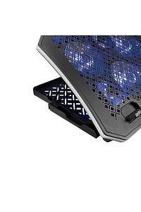 Ad-rc34 Metafor Rgb 6 Fanlı Telefon Tutuculu Rgb 10-19inç Notebook Soğutucu Stand-siyah ürün fotoğrafı