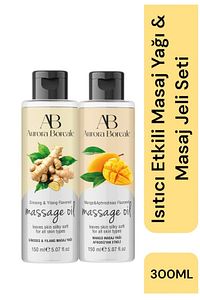Ginseng ve Mango Aromalı Isıtırıcı Etkili Masaj Yağı Su Bazlı 300 ML set ürün fotoğrafı