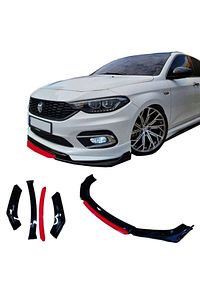 Fiat Egea Uyumlu Ön Lip 4 Parça Tampon Eki Fiat Egea Karlık Model Lip ürün fotoğrafı