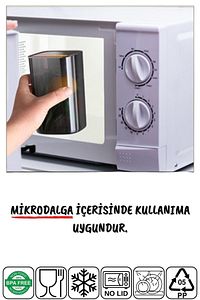 Etiketli 18'li Antrasit Ekonomik Kırılmaz Saklama Kabı Seti x6 - 1,75/1,2/0,5 Lt ürün fotoğrafı