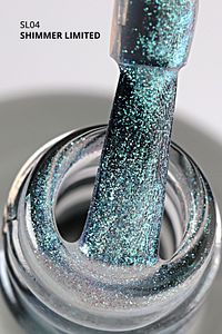 Shimmer Limited Holografik Kalıcı Oje Sl04, Rakı Beyazı Turkuaz Yeşil Simli, 10 ml ürün fotoğrafı