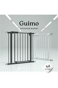 Guimo 75-85 Cm Bebek Çocuk Pet Güvenlik Ve Merdiven Kapısı Beyaz ürün fotoğrafı