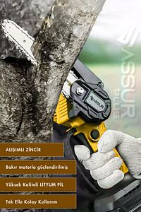 Profesonel Metal Dişli 18v 1.5ah Şarjlı Dal Budama Testeresi ürün fotoğrafı