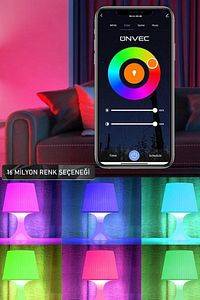 2gen Tuya Wifi Bluetooth Destekli 9w Rgb Akıllı Ampul ürün fotoğrafı