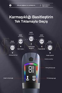 Yeni Nesil Profesyonel Lcd Göstergeli Şarjlı Tüm Vucut Masaj Tabancası Çok Fonksiyon Fıtness Masajı ürün fotoğrafı