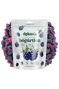 Böğürtlen Kuru Meyve Cipsi - Dondurularak Kurutulmuş Freeze Dried Çıtır Böğürtlen ürün fotoğrafı
