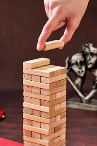 Cezalı Jenga Denge Oyunu Tower Büyük Boy 54 Parça ürün fotoğrafı