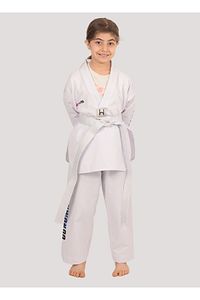Taekwondo/Tekvando Acemi Elbise Kıyafeti (Dobok) Beyaz Yaka Unisex ürün fotoğrafı