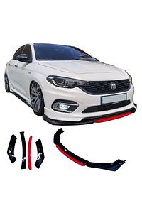 Fiat Egea Uyumlu Ön Lip 4 Parça Tampon Eki Fiat Egea Karlık Model Lip ürün fotoğrafı