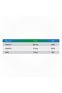 Efervesan Çocuk Vitamin Takviyesi C Vitamini D Vitamini Çinko Kara Mürver Çilek Ve Ahududu Aromalı ürün fotoğrafı