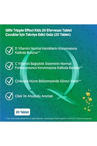 Efervesan Çocuk Vitamin Takviyesi C Vitamini D Vitamini Çinko Kara Mürver Çilek Ve Ahududu Aromalı ürün fotoğrafı