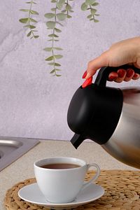 Paslanmaz Çelik Çay Termosu 1 Litre | 12-24 Saat Soğuk, 8-12 Saat Sıcak Tutma | Paslanmaz Çelik ürün fotoğrafı