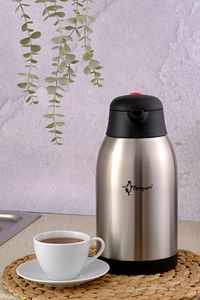 Paslanmaz Çelik Çay Termosu 2.5 Litre | 12-24 Saat Soğuk, 8-12 Saat Sıcak Tutma | Paslanmaz Çelik ürün fotoğrafı