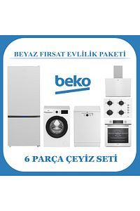 Beyaz Fırsat Evlilik Paketi 6 Parça Çeyiz Seti ürün fotoğrafı