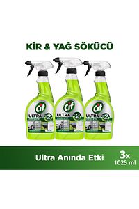 Ultra Anında Etki Kir Ve Yağ Çözücü 1025 ml X3 ürün fotoğrafı