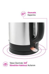 Al 728 I Inox Su Isıtıcı Kettle ürün fotoğrafı