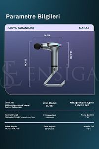 Yeni Nesil Profesyonel Lcd Göstergeli Şarjlı Tüm Vucut Masaj Tabancası Çok Fonksiyon Fıtness Masajı ürün fotoğrafı