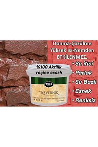 Su Bazlı Çok Amaçlı Taş Ve Ahşap Verniği 2.5lt Şeffaf-hava Koşullarından Etkilenmez-kokusuz-parlak ürün fotoğrafı