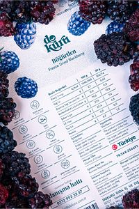Böğürtlen Kuru Meyve Cipsi - Dondurularak Kurutulmuş Freeze Dried Çıtır Böğürtlen ürün fotoğrafı