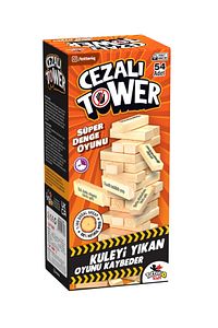 Cezalı Jenga Denge Oyunu Tower Büyük Boy 54 Parça ürün fotoğrafı