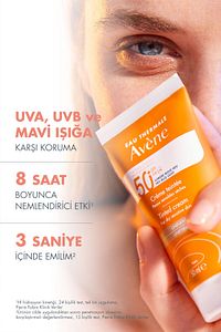 Cream Kuru Ciltler için SPF 50+ Yüksek Korumalı Renkli Güneş Kremi 50 ml ürün fotoğrafı