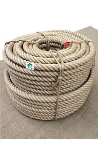 20 mm Jüt Halat 10 Metre - Bükümlü - Kendir Halat - Kanaviçe ürün fotoğrafı