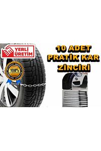 Kar Zinciri Tak Çıkar Kaymaz Pratik Araç Lastik Zinciri Takmatik 10 Adet ürün fotoğrafı