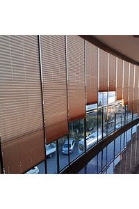 Antrasit Plise Katlanır Cam Balkon Perdesi - Ofis Perdesi - Mutfak Perdesi - Salon Perdesi - ürün fotoğrafı
