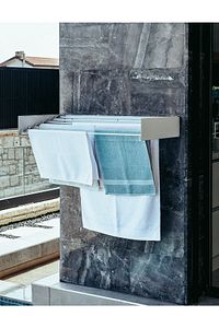 Çamaşır Kurutmalık, Galv. Çelik, Dayanıklı, Duvara Monte, Iç Ve Dış Mekan, Paslanmaz 100 Cm 6 Borulu ürün fotoğrafı