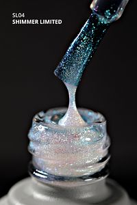 Shimmer Limited Holografik Kalıcı Oje Sl04, Rakı Beyazı Turkuaz Yeşil Simli, 10 ml ürün fotoğrafı