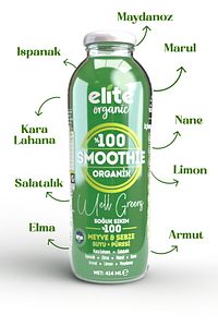 Organik Smoothie Well Greens 4'lü Paket 4 X 414ml ürün fotoğrafı