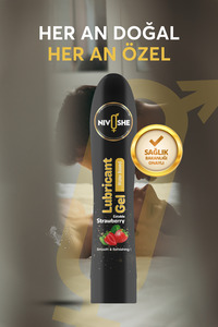 Premium Kayganlaştırıcı Jel Büyük Boy 125 ml Lubricant Gel (ÇİLEK) Masaj Jeli Massage Gel ürün fotoğrafı