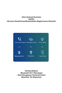 Bluetooth Wireless Bt5.1 Usb To 3,5mm Araç Kiti Bluetooth Araç Içi Fm Transmitter Hifi Ses Destekli ürün fotoğrafı