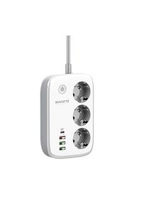 Wi-Fi Akıllı Priz, 30W Type-C,Akım Korumalı,3’lü Priz+3 USB,Uzaktan Kontrol ve Zaman Ayarlı,SW-3PU1C ürün fotoğrafı