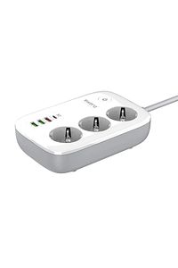 Wi-Fi Akıllı Priz, 30W Type-C,Akım Korumalı,3’lü Priz+3 USB,Uzaktan Kontrol ve Zaman Ayarlı,SW-3PU1C ürün fotoğrafı