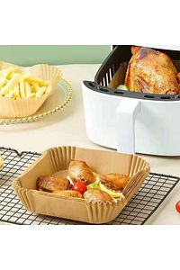 Airfryer Xxl Fritöz Pişirme Kağıdı, Kare 120 Adet, Philips Xiaomi Tefal, Tüm Markalara Uygun, 20 Cm ürün fotoğrafı