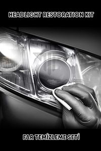 Buharlı Far Temizleme Far Parlatma Avantajlı Set Paket (HEADLIGHT CLEANER KIT) ürün fotoğrafı