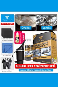 Buharlı Far Temizleme Far Parlatma Avantajlı Set Paket (HEADLIGHT CLEANER KIT) ürün fotoğrafı