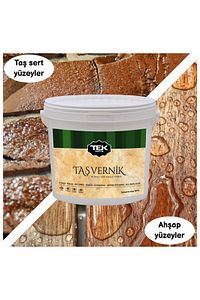 Su Bazlı Çok Amaçlı Taş Ve Ahşap Verniği 2.5lt Şeffaf-hava Koşullarından Etkilenmez-kokusuz-parlak ürün fotoğrafı