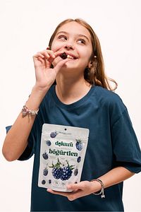 Böğürtlen Kuru Meyve Cipsi - Dondurularak Kurutulmuş Freeze Dried Çıtır Böğürtlen ürün fotoğrafı