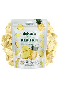 Ananas Kuru Meyve Cipsi - Dondurularak Kurutulmuş Freeze Dried Çıtır Ananas ürün fotoğrafı