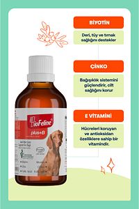Köpekler İçin Biotin ve Çinko İçeren Tüy Dökülmesini Azaltıcı Plus B Damla 50ml ürün fotoğrafı