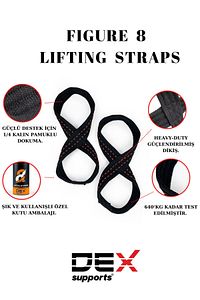 8 Loop Lifting Straps , Halter Kayışı , 2'li Paket ürün fotoğrafı
