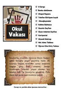 Dedektiflik Suç Çözümleme-suçluyu Bulma-dedektif Oyunu-cinayet Çözme-dedektif Oyunu-kutu Oyunu-7'li. ürün fotoğrafı