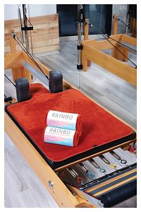 Kiremit Rengi Pilates Reformer Havlusu Nonslip Reformer Towel ürün fotoğrafı