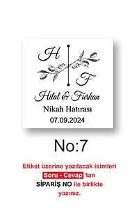 Kişiye Özel Kına-nişan-söz-nikah-düğün Etiketi-özel Kesim Beyaz Ve Şeffaf Sticker 3,5x3,5 51 Adet ürün fotoğrafı